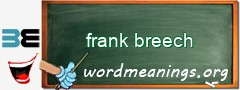 WordMeaning blackboard for frank breech